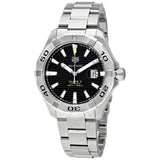  Shop Authentic Tag Heuer Aquaracer Automatic Black Dial Silver Steel Strap Watch for Men - WAY2010.BA0927 - Luxxuri