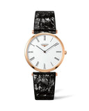  Shop Authentic Longines La Grande Classique De Longines White Dial Black Leather Strap Watch for Women - L4.755.1.91.2 - Luxxuri