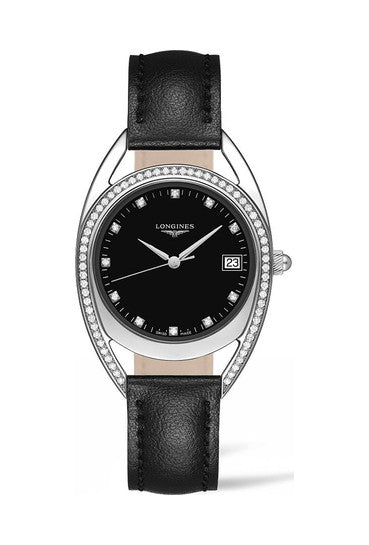  Shop Authentic Longines Equestrian Arche Quartz Diamond Black Dial Watch for Women - L6.136.0.57.0 - Luxxuri