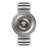  Shop Authentic Versace V Metal Icon Silver Dial Silver & Grey Strap Watch for Women - VLC120016 - Luxxuri