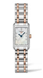  Shop Authentic Longines Dolcevita Diamonds Mother of Pearl White Dial Two Tone Steel Strap Watch for Women - L5.258.5.89.7 - Luxxuri
