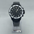  Shop Authentic Emporio Armani Diver Chronograph Black Dial Black Steel Strap Watch For Men - AR80050 - Luxxuri