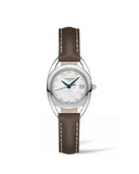  Shop Authentic Longines Equestrian Mother of Pearl Dial Brown Leather Strap Watch for Women - L6.136.0.87.2 - Luxxuri