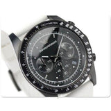  Shop Authentic Emporio Armani Sportivo Chronograph Black Dial White Rubber Strap Watch For Men - AR6112 - Luxxuri