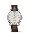  Shop Authentic Longines Master Collection Automatic 40mm White Dial Brown Leather Strap Watch for Men - L2.793.4.77.3 - Luxxuri