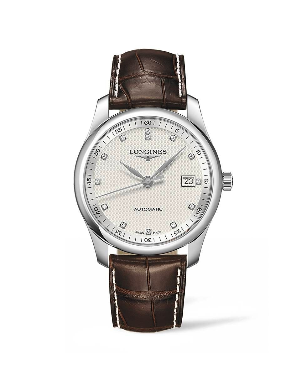  Shop Authentic Longines Master Collection Automatic 40mm White Dial Brown Leather Strap Watch for Men - L2.793.4.77.3 - Luxxuri