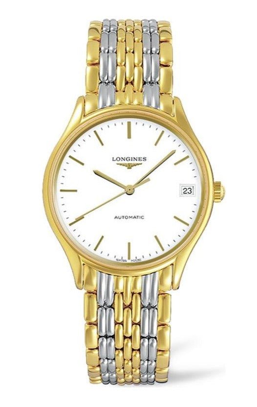  Shop Authentic Longines Lyre Quartz White Dial Gold Stainless Steel Watch for Women - L4.859.2.12.7 - Luxxuri