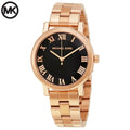  Shop Authentic Michael Kors Noire Black Dial Rose Gold Steel Strap Watch for Women - MK3585 - Luxxuri