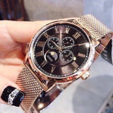  Shop Authentic Guess Delancy Black Dial Rose Gold Mesh Bracelet Watch for Men - W0871G5 - Luxxuri