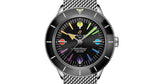 Shop Authentic Breitling Superocean Heritage '57 Black Dial Silver Mesh Bracelet Watch for Men - A103701A1B1A1 - Luxxuri