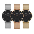  Shop Authentic Daniel Wellington Petite Melrose Black Dial Rose Gold Mesh Strap Watch For Women - DW00100303 - Luxxuri
