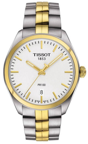  Shop Authentic Tissot T Classic PR 100 Sport Chic White Dial Two Tone Steel Strap Watch For Women - T101.210.22.031.00 - Luxxuri
