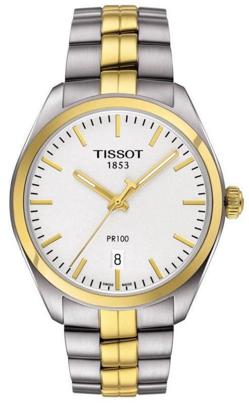  Shop Authentic Tissot T Classic PR 100 Sport Chic White Dial Two Tone Steel Strap Watch For Women - T101.210.22.031.00 - Luxxuri