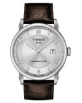  Shop Authentic Tissot Luxury Powermatic 80 Silver Dial Brown Leather Strap Watch For Men - T086.407.16.031.00 - Luxxuri