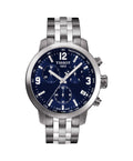  Shop Authentic Tissot PRC 200 Chronograph Quartz Blue Dial Silver Steel Strap Watch For Men - T114.417.11.047.00 - Luxxuri