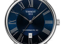 Tissot Carson Premium Powermatic 80 Blue Dial Blue Leather Strap Watch For Men - T122.407.16.043.00