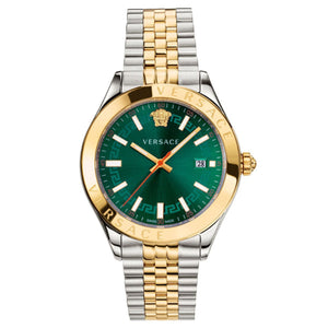  Shop Authentic Versace Hellenium Green Dial Two Tone Steel Strap Watch for Men - VEVK00620 - Luxxuri