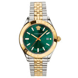  Shop Authentic Versace Hellenium Green Dial Two Tone Steel Strap Watch for Men - VEVK00620 - Luxxuri