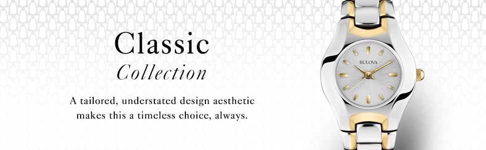  Shop Authentic Bulova Classic White Dial Two Tone Steel Strap Watch for Women - 98T84 - Luxxuri