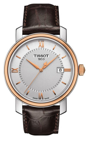  Shop Authentic Tissot Bridgeport Lady White Dial Brown Leather Strap Watch For Women - T097.010.26.118.00 - Luxxuri