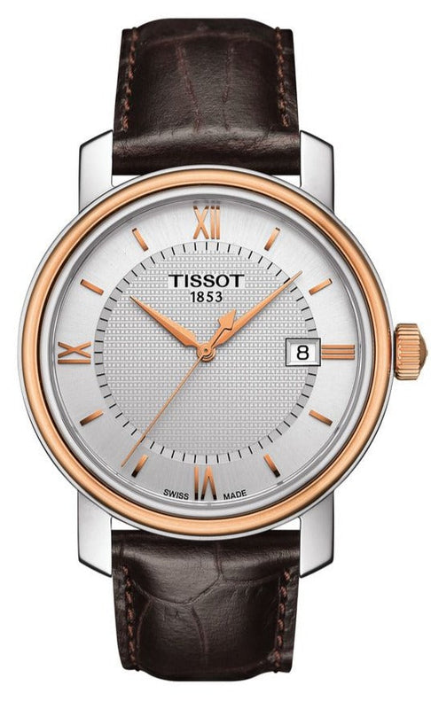  Shop Authentic Tissot Bridgeport Lady White Dial Brown Leather Strap Watch For Women - T097.010.26.118.00 - Luxxuri