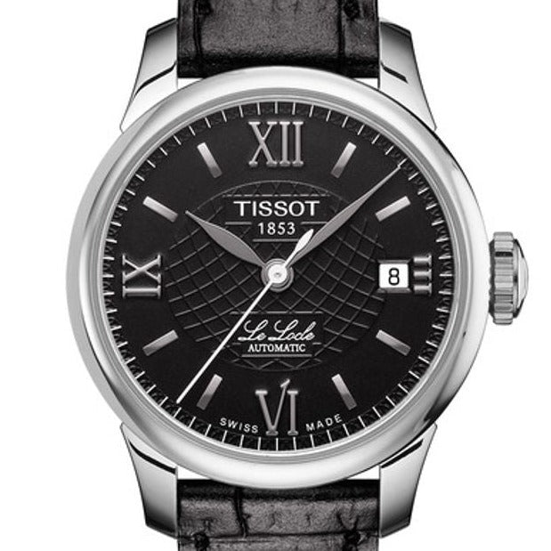  Shop Authentic Tissot Le Locle Automatic Lady Black Dial Black Leather Strap Watch for Women - T41.1.123.57 - Luxxuri