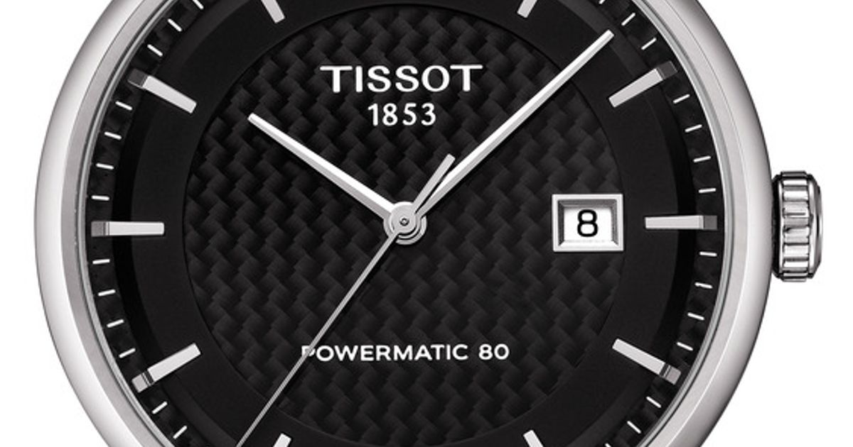  Shop Authentic Tissot Luxury Powermatic 80 Black Dial Silver Steel Strap Watch for Men - T086.407.11.201.02 - Luxxuri