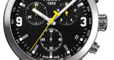  Shop Authentic Tissot PRC 200 Chronograph Black Dial Stainless Steel Watch For Men - T0554171105700 - Luxxuri
