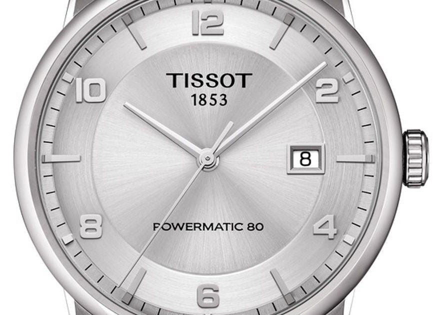 Tissot Luxury Powermatic 80 Silver Dial Silver Steel Strap Watch For Men - T086.407.11.037.00