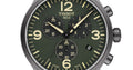 Tissot T Sport Chrono XL Green Dial Brown Leather Strap Watch For Men - T116.617.36.097.00