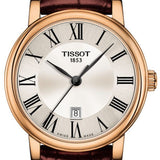  Shop Authentic Tissot Carson Premium Lady Silver Dial Brown Leather Strap Watch For Women - T122.210.36.033.00 - Luxxuri