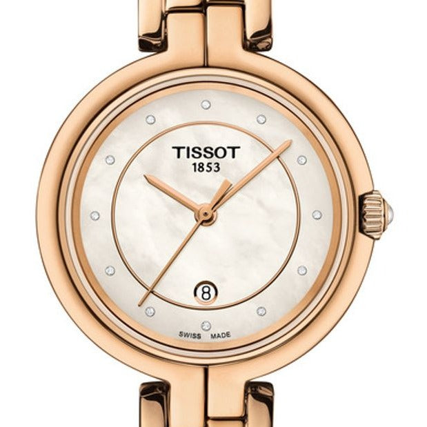  Shop Authentic Tissot T Lady Flamingo Mother of Pearl Dial Rose Gold Steel Strap Watch For Women - T094.210.33.116.02 - Luxxuri