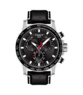  Shop Authentic Tissot Supersport Chrono Black Dial Black Leather Strap Watch for Men - T125.617.16.051.00 - Luxxuri