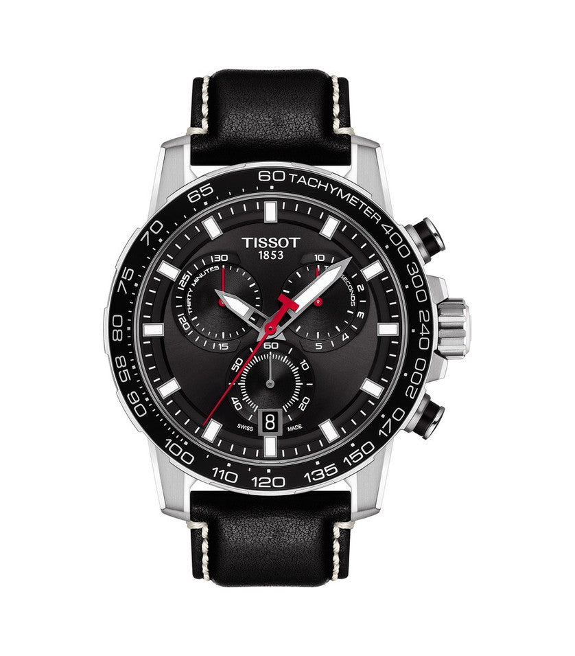  Shop Authentic Tissot Supersport Chrono Black Dial Black Leather Strap Watch for Men - T125.617.16.051.00 - Luxxuri