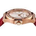  Shop Authentic Michael Kors Lennox Three Hand Silver Dial Red Leather Strap Watch For Women - MK7308 - Luxxuri