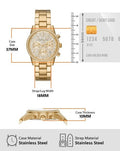  Shop Authentic Michael Kors Ritz Chronograph Gold Dial Gold Steel Strap Watch For Women - MK7310 - Luxxuri