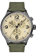  Shop Authentic Tissot T Sport Chrono XL Beige Dial Green Nylon Strap Watch for Men - T116.617.37.267.00 - Luxxuri