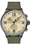  Shop Authentic Tissot T Sport Chrono XL Beige Dial Green Nylon Strap Watch for Men - T116.617.37.267.00 - Luxxuri
