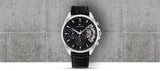  Shop Authentic Tommy Hilfiger Baker Chronograph Black Dial Black Leather Strap Watch For Men - 1710449 - Luxxuri