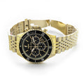  Shop Authentic Michael Kors Bayville Chronograph Black Dial Gold Steel Strap Watch For Men - MK8726 - Luxxuri