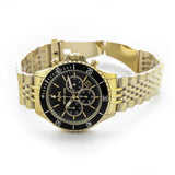  Shop Authentic Michael Kors Bayville Chronograph Black Dial Gold Steel Strap Watch For Men - MK8726 - Luxxuri