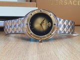  Shop Authentic Versace Shadov Quartz Gold Dial Two Tone Steel Strap Watch for Women - VEBM00518 - Luxxuri