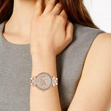  Shop Authentic Michael Kors Sofie Quartz Crystals Crystals Rose Gold Dial Rose Gold Steel Strap Watch For Women - MK4336 - Luxxuri