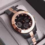  Shop Authentic Marc Jacobs Blade Chronograph Grey Dial Two Tone Steel Strap Watch for Women - MBM8583 - Luxxuri