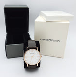  Shop Authentic Emporio Armani Dress Quartz White Dial Brown Leather Strap Watch For Men - AR11011 - Luxxuri