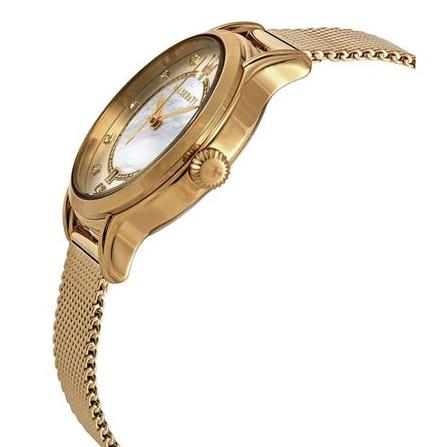  Shop Authentic Maserati Epoca Mother of Pearl Dial Yellow Gold Mesh Strap Watch For Women - R8853118502 - Luxxuri