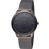  Shop Authentic Calvin Klein Minimal Black Dial Black Mesh Bracelet Watch for Men - K3M224B1 - Luxxuri