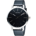  Shop Authentic Calvin Klein Even Black Dial Black Leather Strap Watch for Women - K7B211C1 - Luxxuri