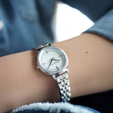  Shop Authentic Michael Kors Cinthia White Mother of Pearl Dial Silver Steel Strap Watch for Women for Women - MK3641 - Luxxuri
