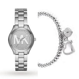  Shop Authentic Michael Kors Mini Slim Runway Silver Dial Silver Steel Strap Watch for Women - MK3548 - Luxxuri